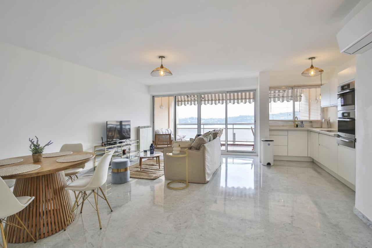 Sublime Appartement Vue Mer. Parking/Piscine/Clim Villefranche-sur-Mer Eksteriør billede