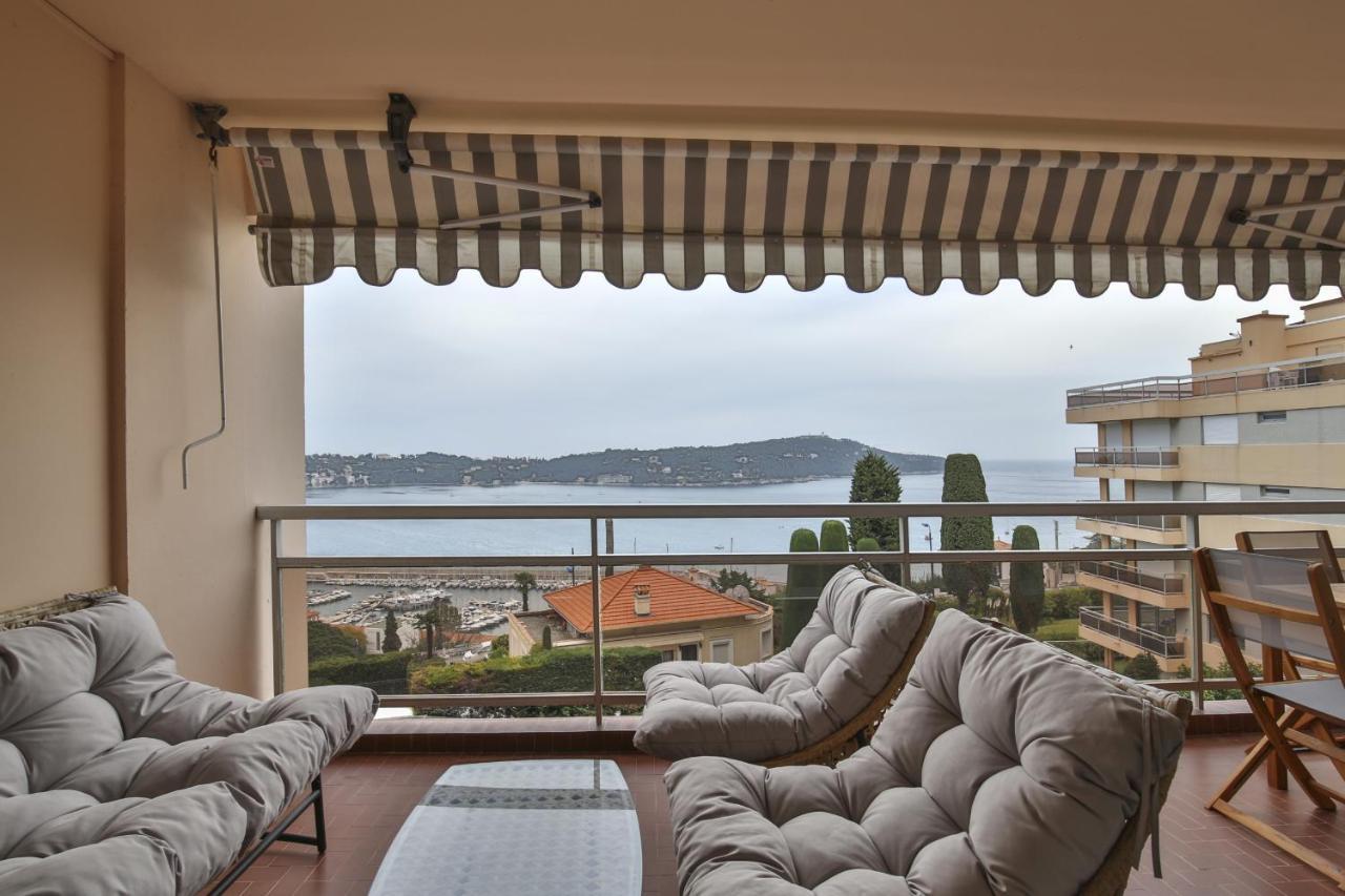 Sublime Appartement Vue Mer. Parking/Piscine/Clim Villefranche-sur-Mer Eksteriør billede