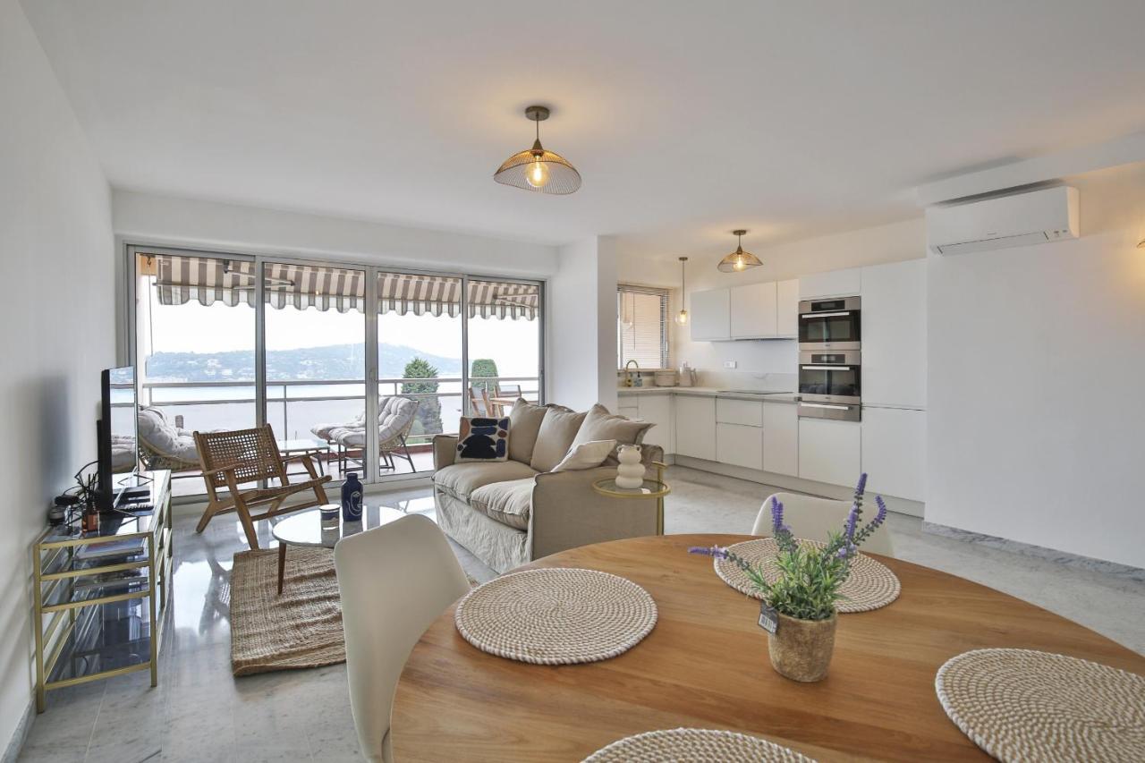 Sublime Appartement Vue Mer. Parking/Piscine/Clim Villefranche-sur-Mer Eksteriør billede