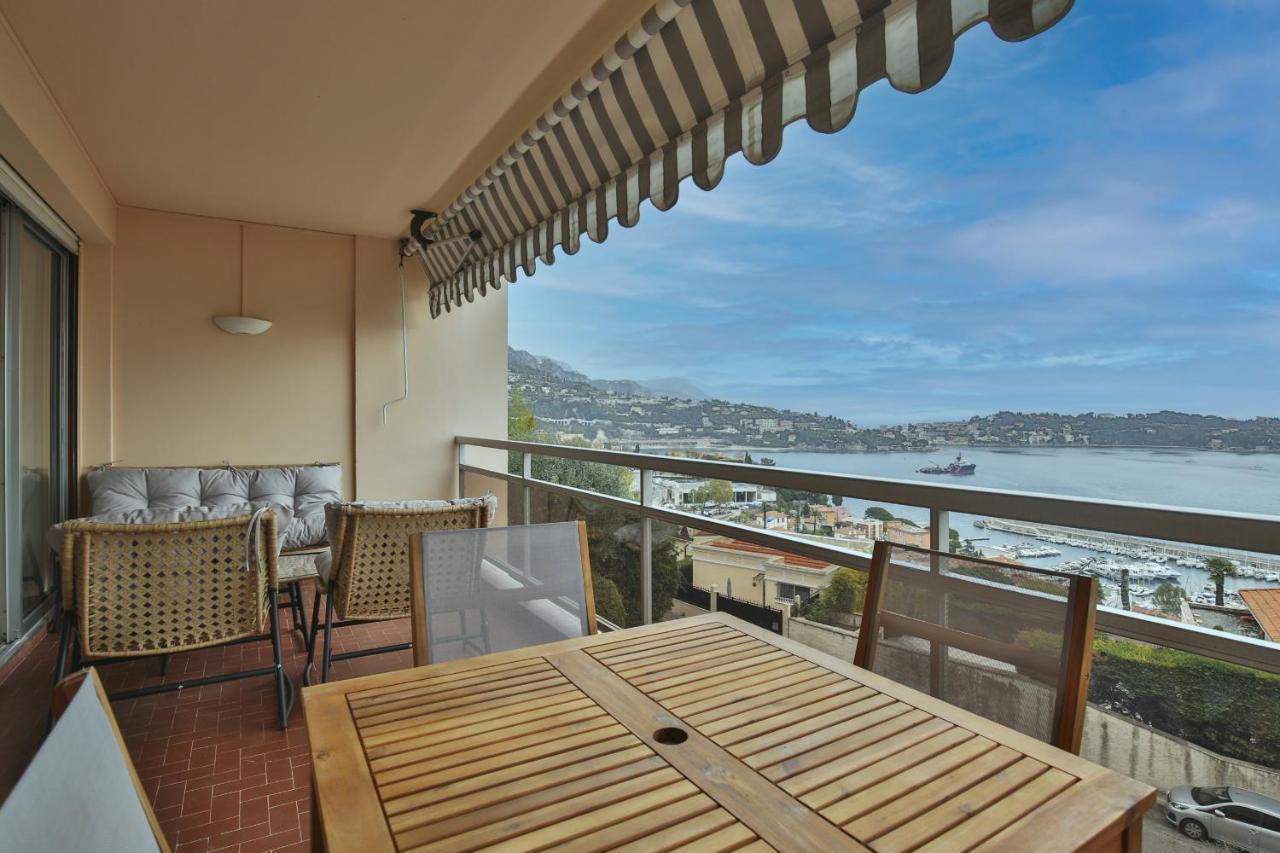 Sublime Appartement Vue Mer. Parking/Piscine/Clim Villefranche-sur-Mer Eksteriør billede